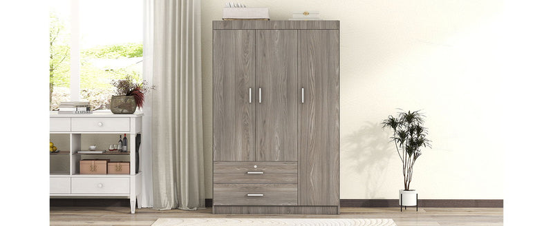 3 Door Wardrobe With 2 Drawers - R&R Furniture Gallery (Fountain Valley, CA)