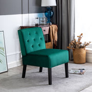 Reese - Living Room Armless Button Tufted Pattern Accent Chair (Set of 2) - R&R Furniture Gallery (Fountain Valley, CA)