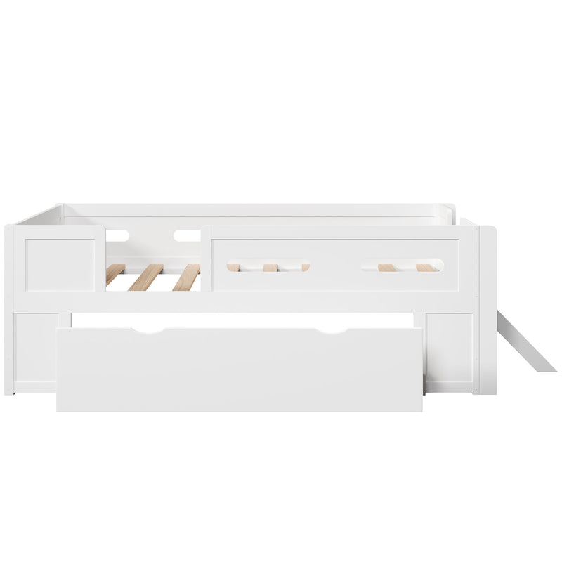 Platform Bed With Guardrail And Drawer - R&R Furniture Gallery (Fountain Valley, CA)