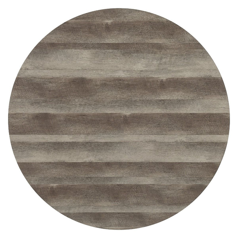 Zudora - Round Dining Table - Antique Oak & Black - R&R Furniture Gallery (Fountain Valley, CA)