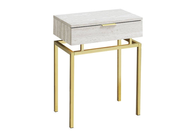 Spacious Table Top Accent Side Table, Storage Drawer, Contemporary & Modern - R&R Furniture Gallery (Fountain Valley, CA)