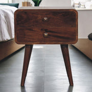 Curved Nightstand, - R&R Furniture Gallery (Fountain Valley, CA)