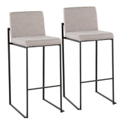 Lumi Source Fuji contemporary high back barstool with elegant design, featuring sleek modern style and sturdy construction.