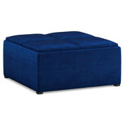 Avalon - Square Coffee Table, Storage Ottoman - R&R Furniture Gallery (Fountain Valley, CA)