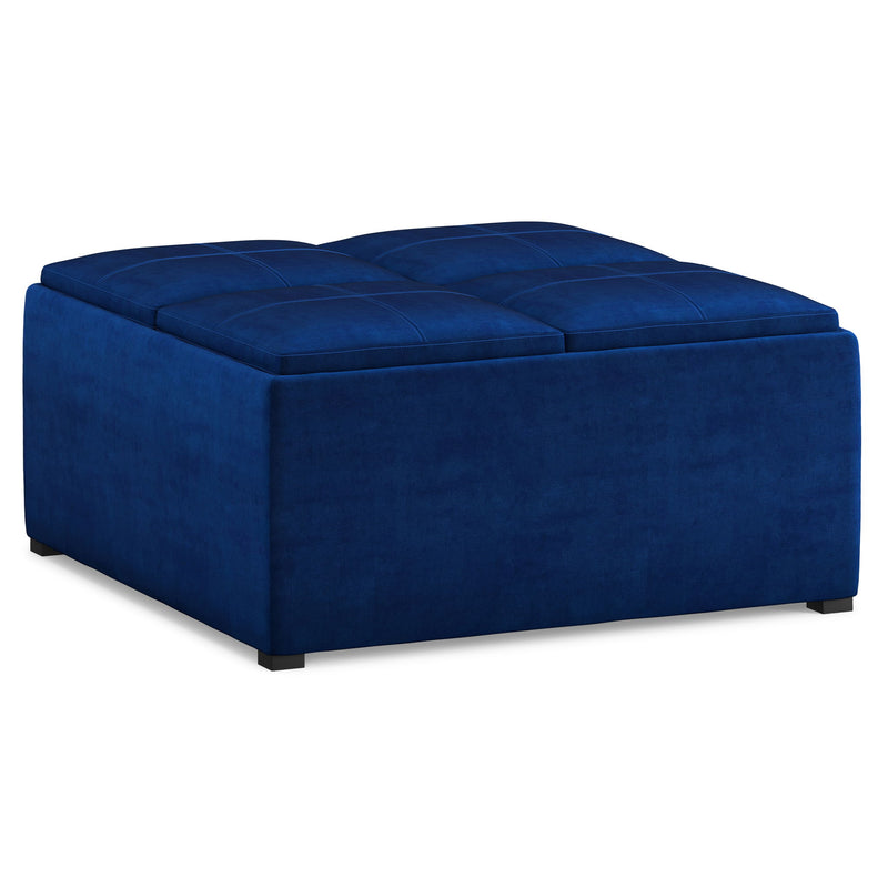 Avalon - Square Coffee Table, Storage Ottoman - R&R Furniture Gallery (Fountain Valley, CA)