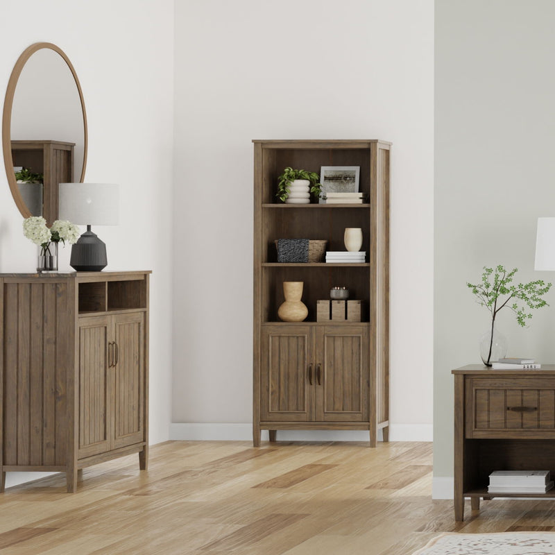 Lev - Bookcase - Smoky Brown - R&R Furniture Gallery (Fountain Valley, CA)