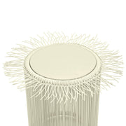TOV Furniture Rafa outdoor side table with a modern design, featuring a sleek surface and sturdy legs for outdoor use