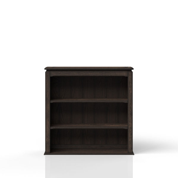 2 Shelf Bookcase Hutch - Chocolate