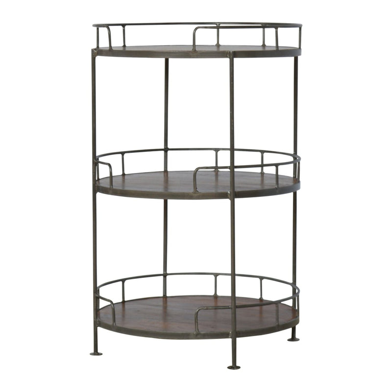 Round Butler Tray Table - Chestnut - R&R Furniture Gallery (Fountain Valley, CA)