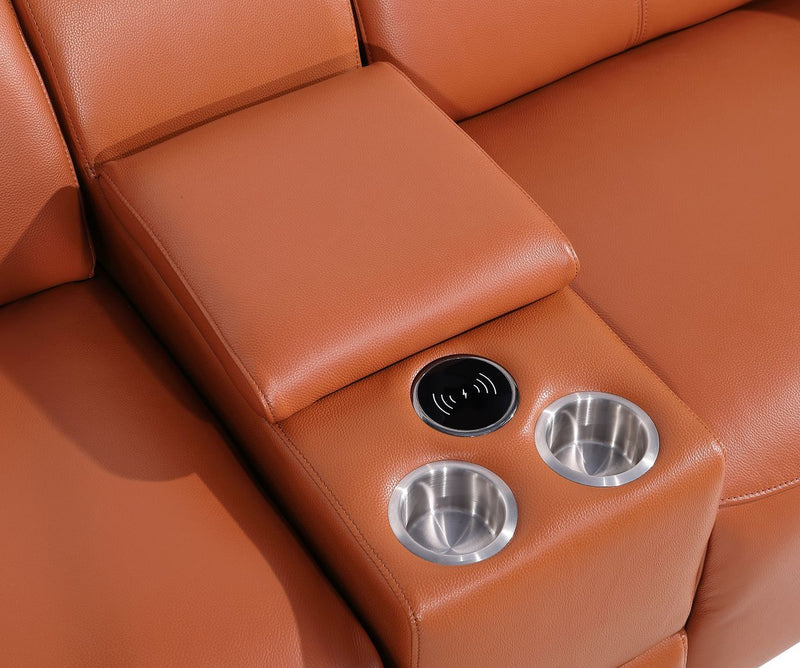 1224 - 7-Piece Modular Power Reclining Sofa, Loveseat & Chair Set In With 5 Power Recliners & Power Headrests