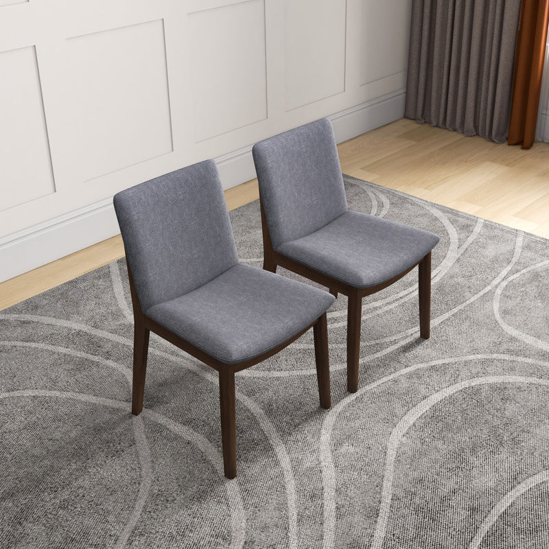Laura - Mid-Century Modern Solid Wood Dining Chair (Set of 2) - R&R Furniture Gallery (Fountain Valley, CA)