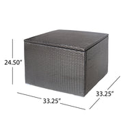 Santa Rosa storage table by Noble House featuring a wooden finish and spacious top for organization and decor.