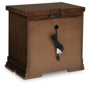 Taffenbrook - Three Drawer Night Stand - Medium Brown - R&R Furniture Gallery (Fountain Valley, CA)