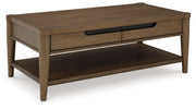 Roanhowe - Rectangular Cocktail Table - Brown - R&R Furniture Gallery (Fountain Valley, CA)