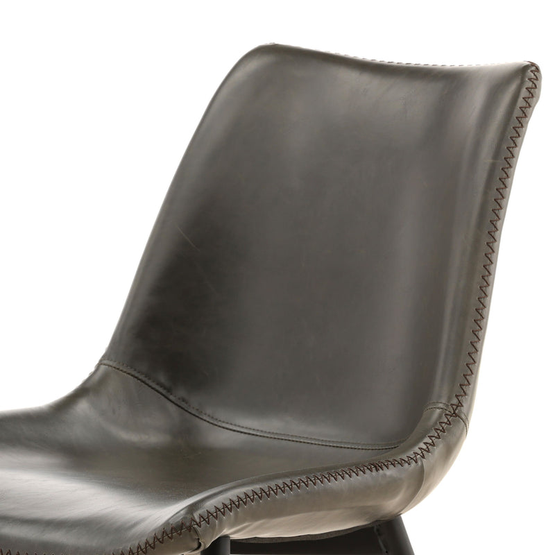 Rufina - Dining Chair - Dark Gray And Black