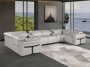 1126 - 8-Piece U-Shaped Sectional Sofa In With 2 Power Recliners & Power Headrests - R&R Furniture Gallery (Fountain Valley, CA)