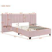 Upholstered Platform Bed With Big Headboard - R&R Furniture Gallery (Fountain Valley, CA)