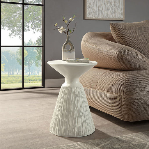 Duane - Accent Table - Natural White - R&R Furniture Gallery (Fountain Valley, CA)