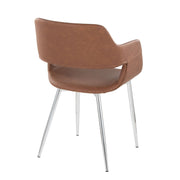 Lumi Source Margarite contemporary dining chair set with sleek design, featuring comfortable seats and stylish legs.