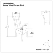Cosmopolitan - Deluxe Tufted Parson Upholstered Chair (Set of 2) - R&R Furniture Gallery (Fountain Valley, CA)