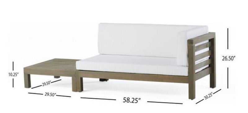 Oana - Corner Bench And Coffee Table - R&R Furniture Gallery (Fountain Valley, CA)