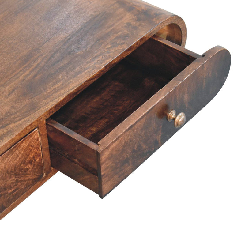 Wall Mounted Console Table - Walnut - R&R Furniture Gallery (Fountain Valley, CA)