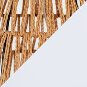 Lumi Source Congo contemporary rattan table lamp with natural finish, matte black accents, and white shade, modern home lighting.