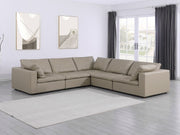 1100 - 5-Piece L-Shaped Sectional (Top-Grain Italian Leather) - R&R Furniture Gallery (Fountain Valley, CA)