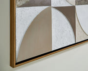 Harelman - Wall Art - Tan / Taupe / White - R&R Furniture Gallery (Fountain Valley, CA)