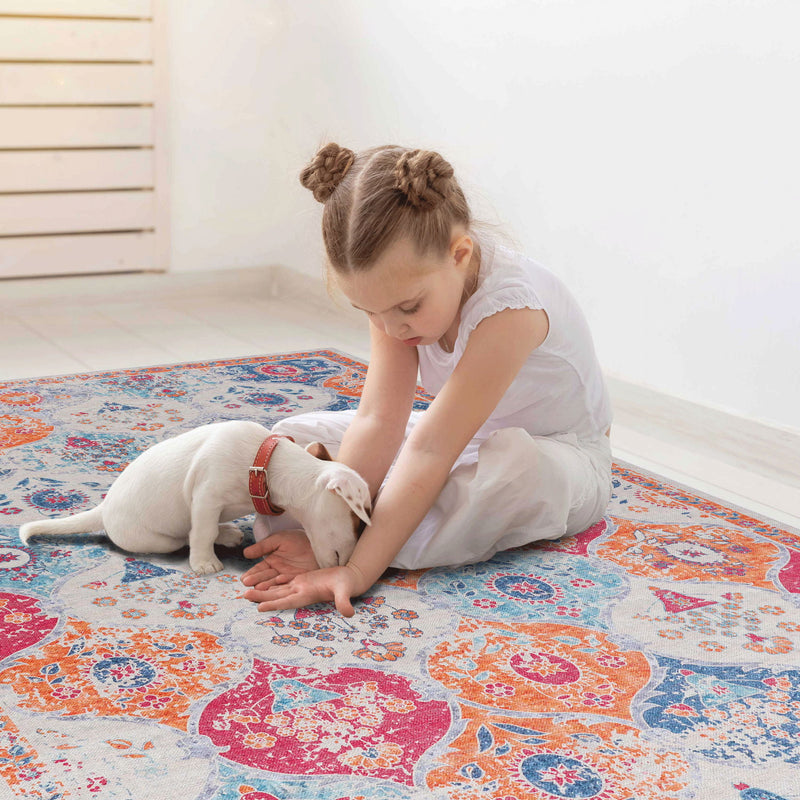 Maval - Stunning Washable Area Rug - R&R Furniture Gallery (Fountain Valley, CA)