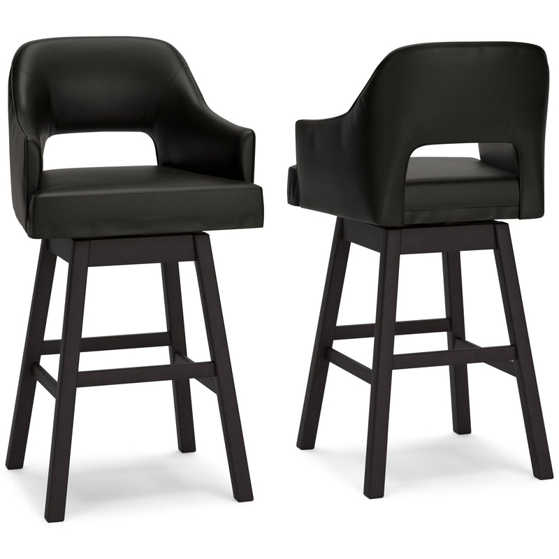 Tallenger - Upholstered Swivel Barstool (Set of 2) - R&R Furniture Gallery (Fountain Valley, CA)