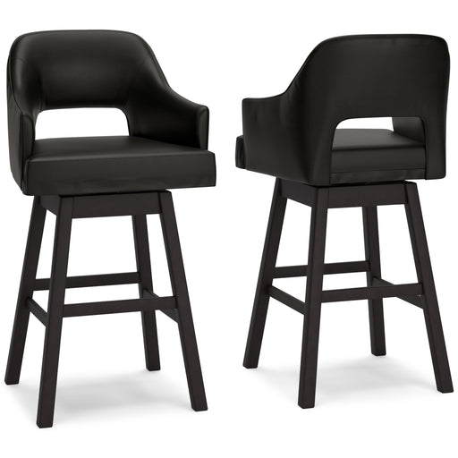 Tallenger - Upholstered Swivel Barstool (Set of 2) - R&R Furniture Gallery (Fountain Valley, CA)