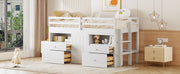 Loft Bed With 4 Drawers, Underneath Cabinet And Shelves - R&R Furniture Gallery (Fountain Valley, CA)