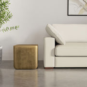 Bassett - Cast Aluminum Side Table - Brown - R&R Furniture Gallery (Fountain Valley, CA)