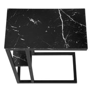 Accent Table, C - Shaped, Marble Look Contemporary & Modern Convenient Design - R&R Furniture Gallery (Fountain Valley, CA)
