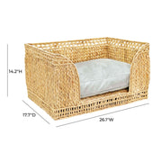 Milou - Rattan Small Pet Bed - Natural - R&R Furniture Gallery (Fountain Valley, CA)