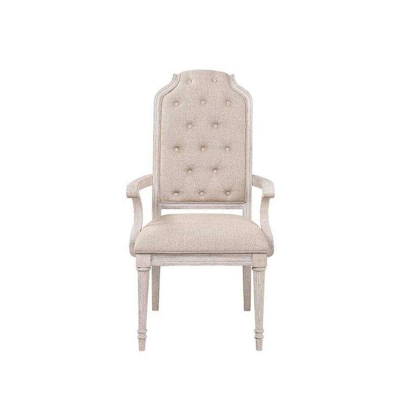 Wynsor - Arm Chair (Set of 2) - Antique White - R&R Furniture Gallery (Fountain Valley, CA)