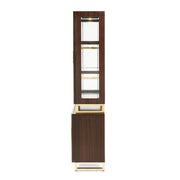 Belmont Place - Display Cabinet - White / Dark Brown - R&R Furniture Gallery (Fountain Valley, CA)