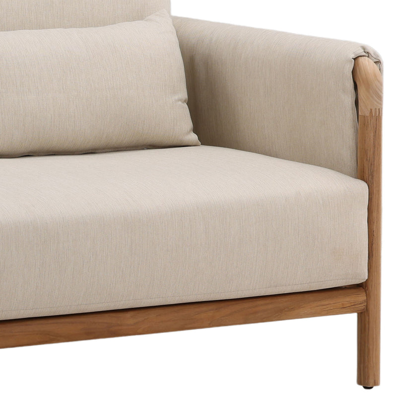 Milburne - Outdoor Sofa - Beige And Natural