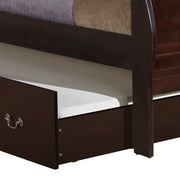 Elegant Glory Furniture trundle bed with classic design, featuring a sturdy frame and integrated storage drawer, perfect for guest rooms.