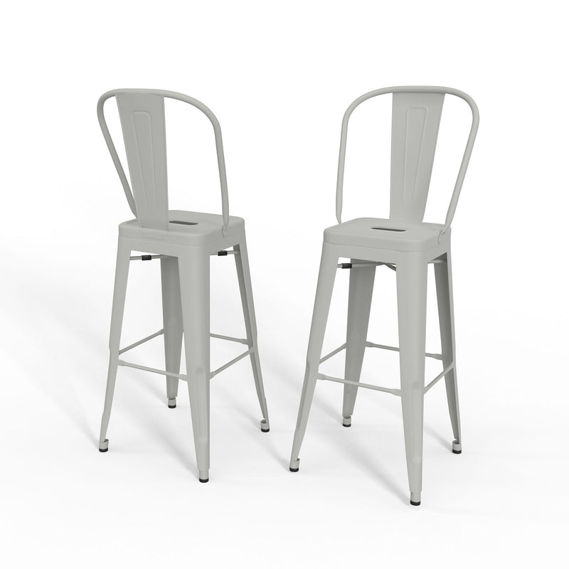 Fletcher - Handcrafted Metal Stool (Set of 2) - R&R Furniture Gallery (Fountain Valley, CA)