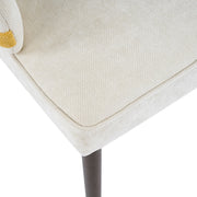 Indoor Dining Chair (Set of 2) With Sturdy Frame - Beige / Yellow - R&R Furniture Gallery (Fountain Valley, CA)