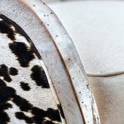 White high back armchair from Uttermost Chalina collection, featuring plush upholstered armchair with elegant design.