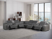 1116 - Power Reclining Italian Leather Sectional - R&R Furniture Gallery (Fountain Valley, CA)