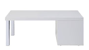 Harta - Coffee Table - White High Gloss & Chrome - R&R Furniture Gallery (Fountain Valley, CA)