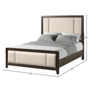Upholstered Headboard & Footboard With Traditional Styling Bed - R&R Furniture Gallery (Fountain Valley, CA)