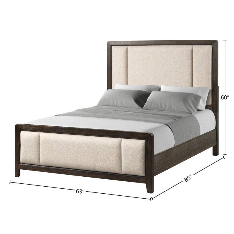 Upholstered Headboard & Footboard With Traditional Styling Bed - R&R Furniture Gallery (Fountain Valley, CA)