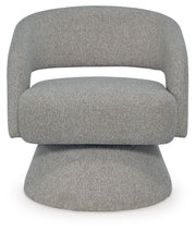 Nashkins - Swivel Accent Chair - Pebble - R&R Furniture Gallery (Fountain Valley, CA)