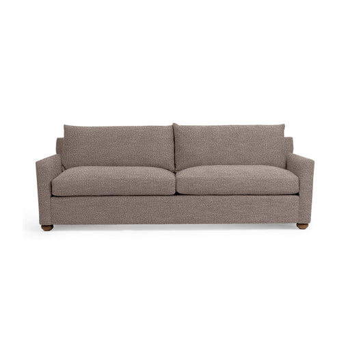 Classic Home Olivia stationary sofa with plush fabric upholstery, featuring a modern design and comfortable seating.