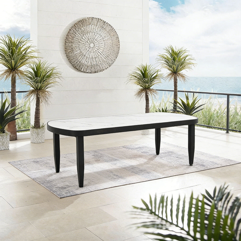 Outdoor Elegance Table, Rounded Corners - R&R Furniture Gallery (Fountain Valley, CA)